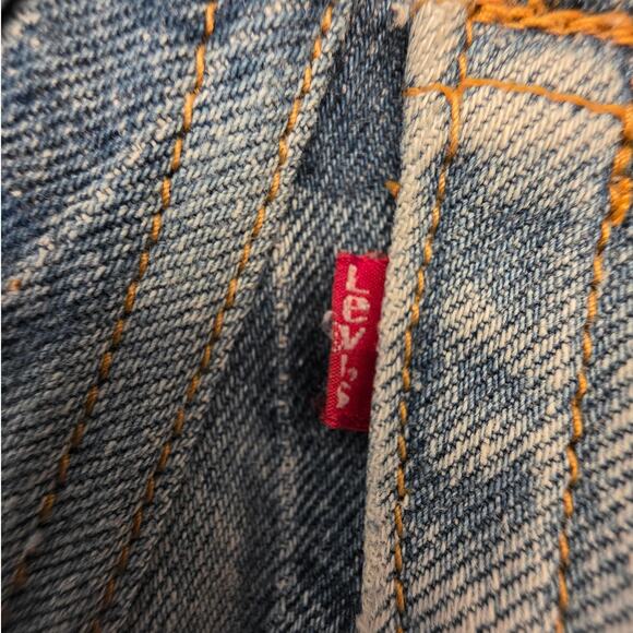 Levi's Women's Patchwork VTG Quilt Denim Jeans Reworked - Picture 4 of 9